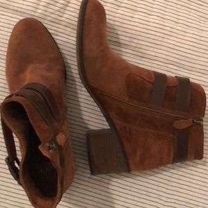 Franco Sarto suede ankle boot